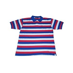 Polo Ralph Lauren 3XL Rugby Stripe Polo Shirt Striped Fits Like XL XXL B28